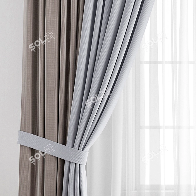 Polygonal Curtain Model 3D model image 3