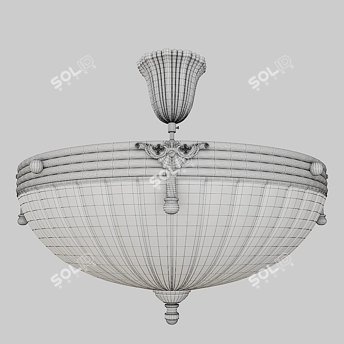 Elegant Aphrodite Chandelier 3D model image 6