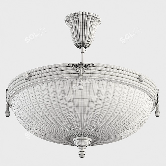 Elegant Aphrodite Chandelier 3D model image 4