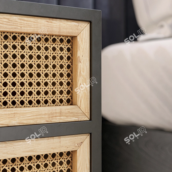 Luxury Linen House Bed Set 3D model image 6