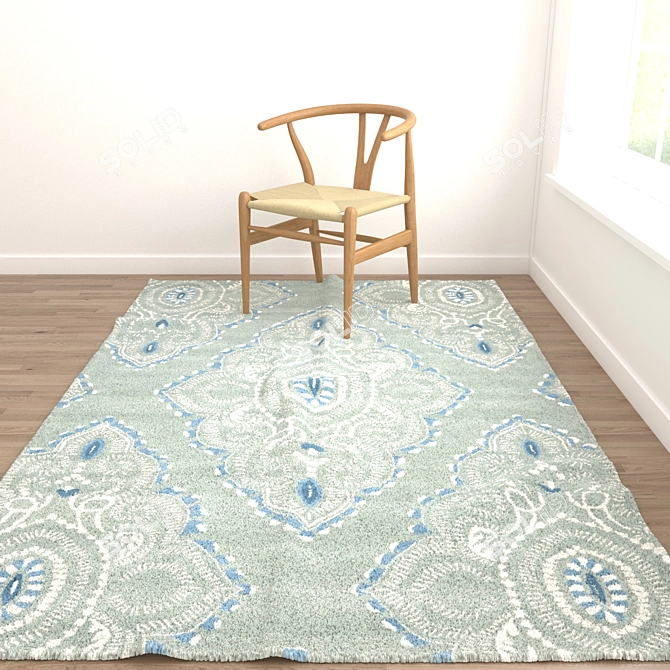 Versatile Set of VRayFur and Displacement Mod Rugs 3D model image 4