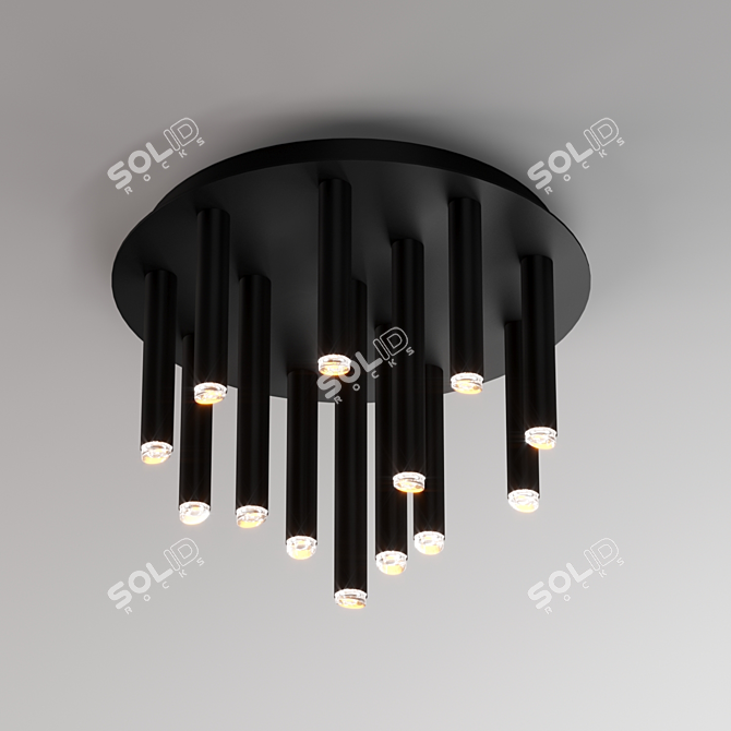 Elegant Stalactite Chandelier - Nowodvorski 3D model image 1