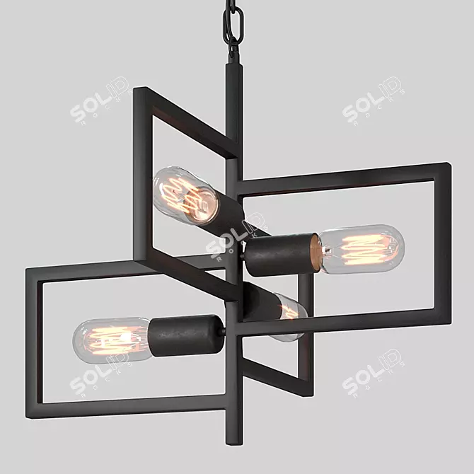 Vitaluce Drops Pendant Light 3D model image 1