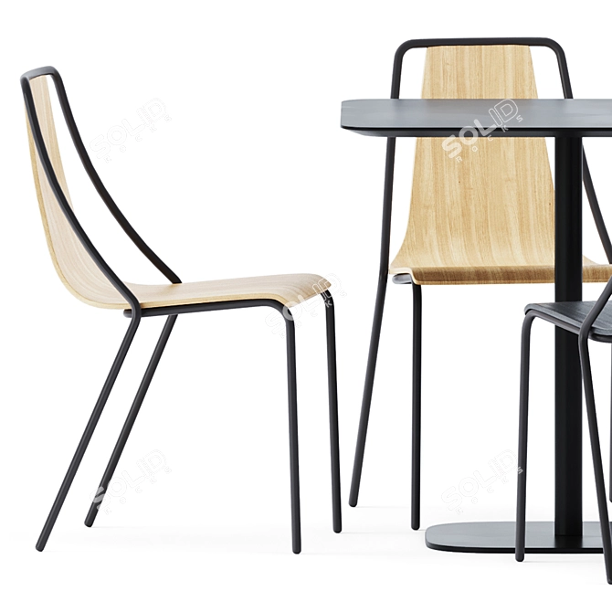 Sleek Ola S M LG Chair 3D model image 4