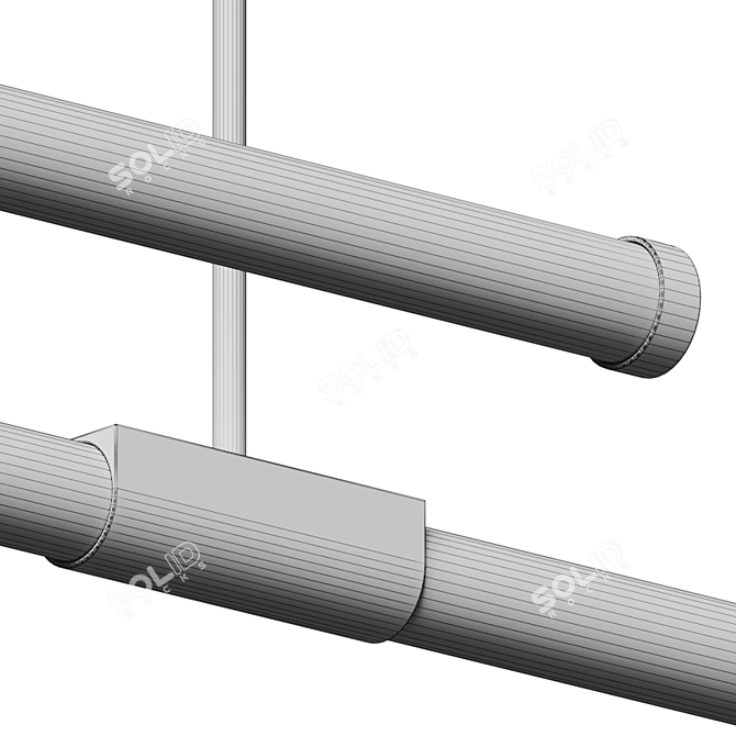 Sleek Akari Pendant - Stylish, Minimalist Design 3D model image 3