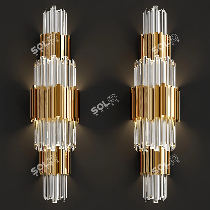 Title: Luxurious Empire Wall II: Elegance Refined! 3D model image 3