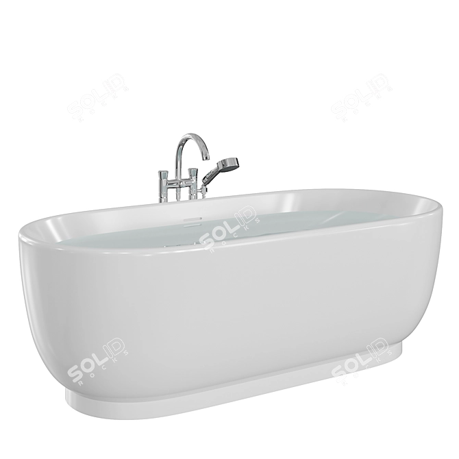 Duravit LUV Freestanding Bathtub 3D model image 2