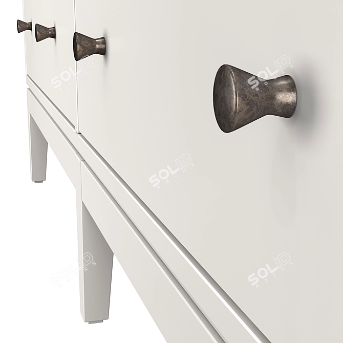 Efficient Storage: IDANÄS 6-Drawer Chest by IKEA 3D model image 3