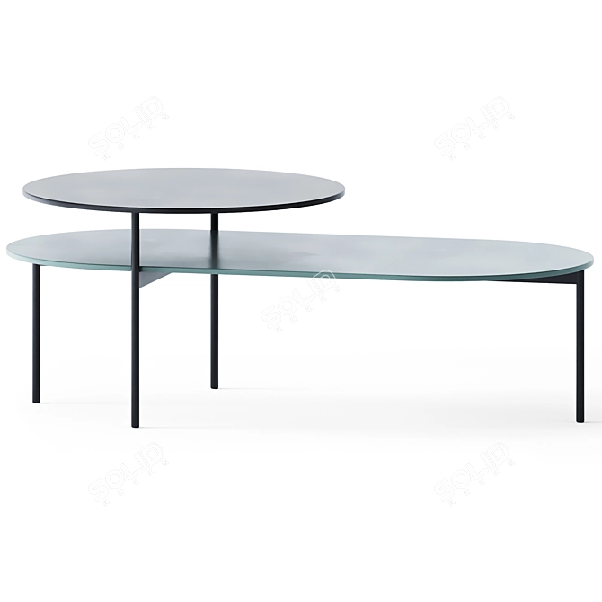 Elegant KIN-c and KIN-o Coffee Tables 3D model image 2