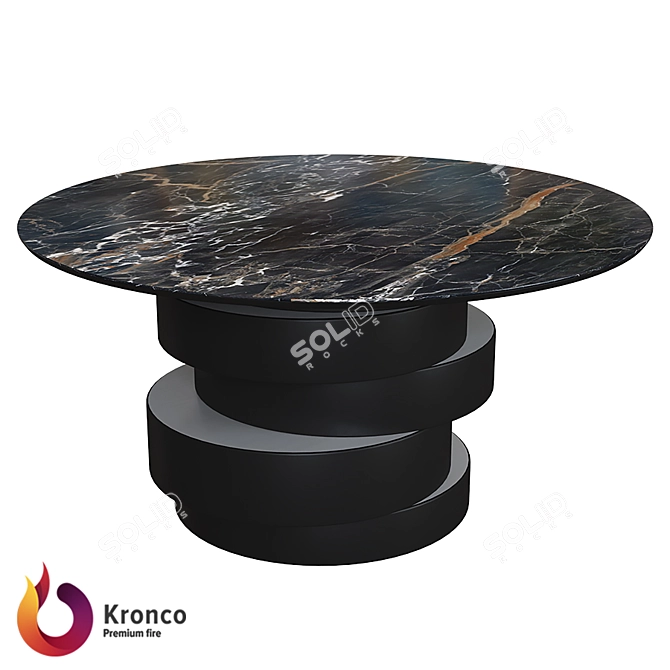 Designer Dining Table: Kronco Zam 3D model image 1