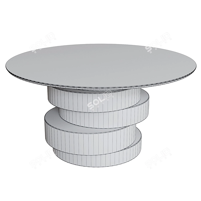 Designer Dining Table: Kronco Zam 3D model image 2