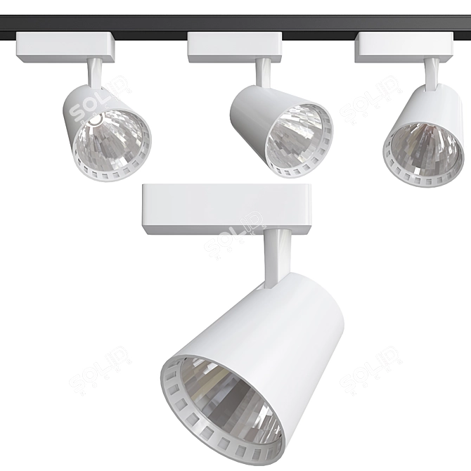Ambrella Light Track System - Modern Lighting Solution 3D model image 1