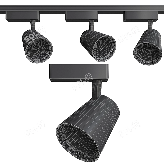 Ambrella Light Track System - Modern Lighting Solution 3D model image 2