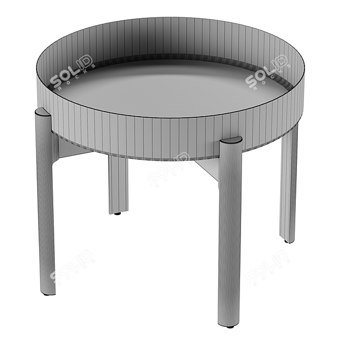 Sleek and Sturdy YPPERLIG Coffee Table 3D model image 2