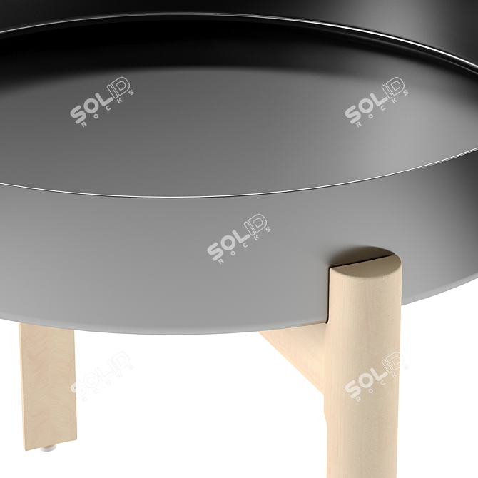 Sleek and Sturdy YPPERLIG Coffee Table 3D model image 3