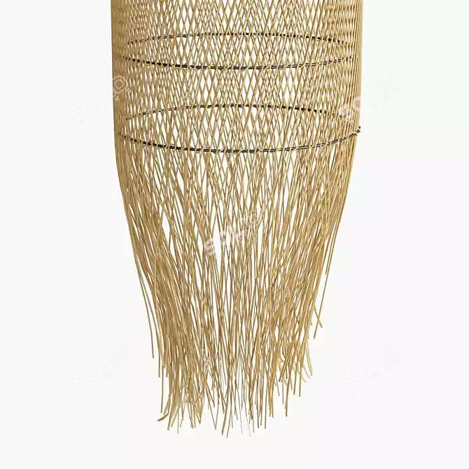 Rattan Squid Lampshade: BAZAR BIZAR 3D model image 2