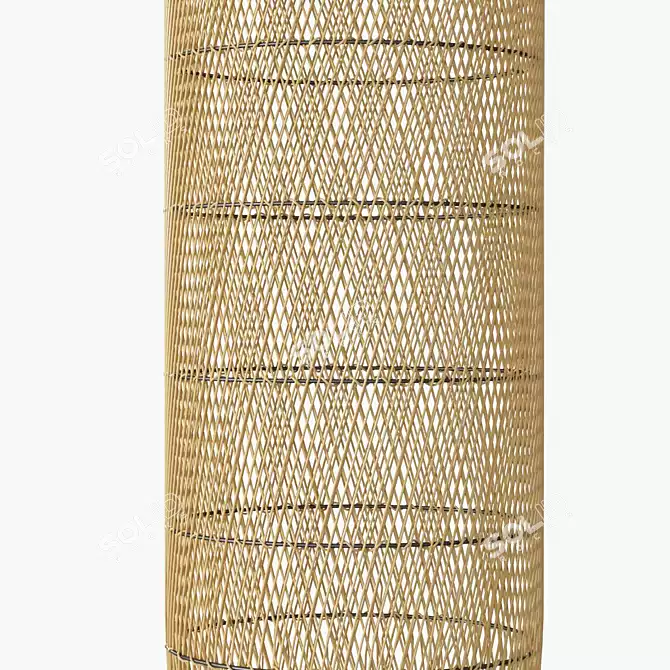 Rattan Squid Lampshade: BAZAR BIZAR 3D model image 4