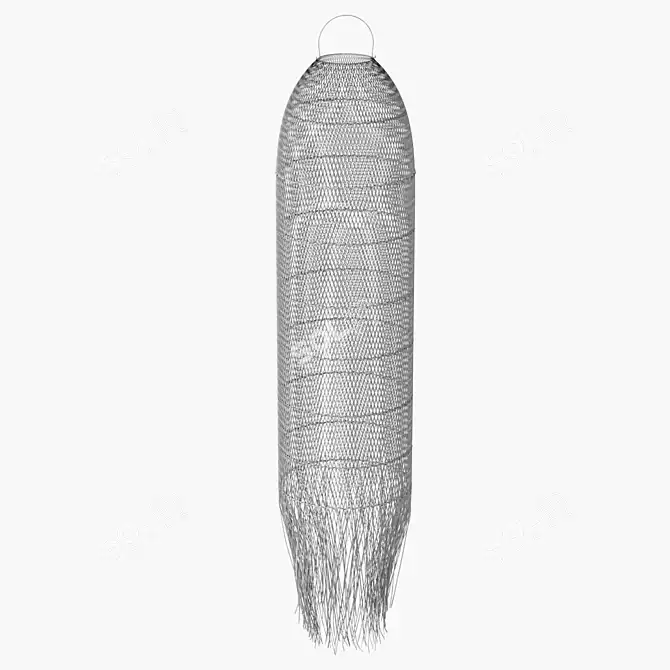 Rattan Squid Lampshade: BAZAR BIZAR 3D model image 5