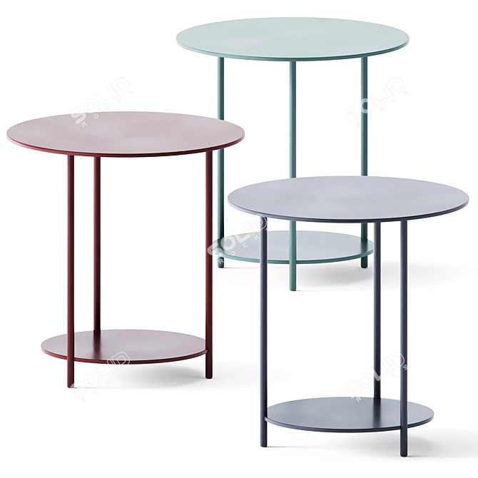 Circle Coffee Table: Stylish and Functional 3D model image 2