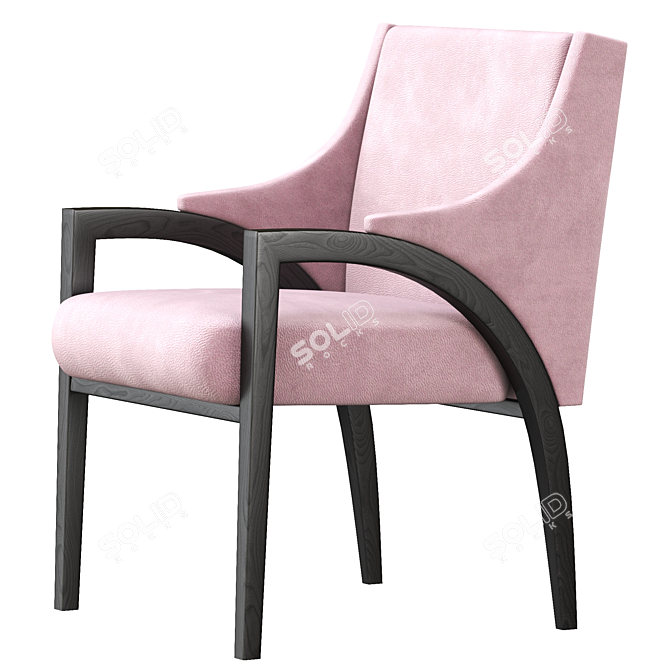 Elegant Connie Dining Chair 3D model image 3
