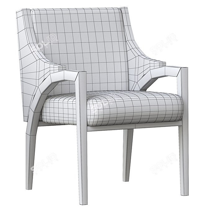 Elegant Connie Dining Chair 3D model image 5