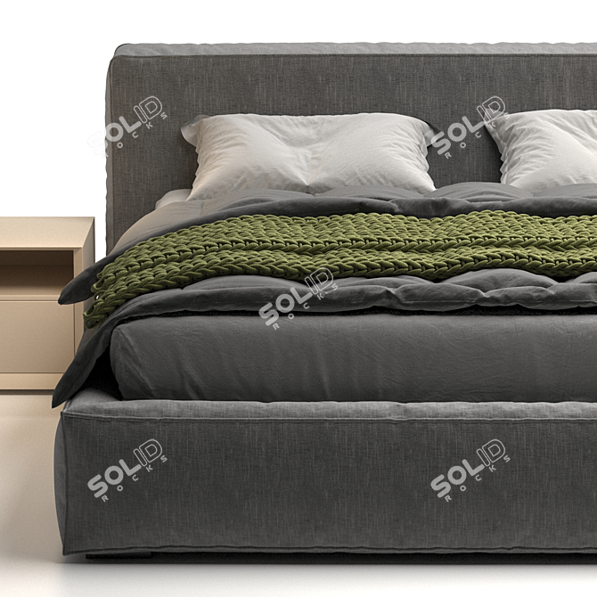 Italian Comfort: Mark Jesse Bed 3D model image 4