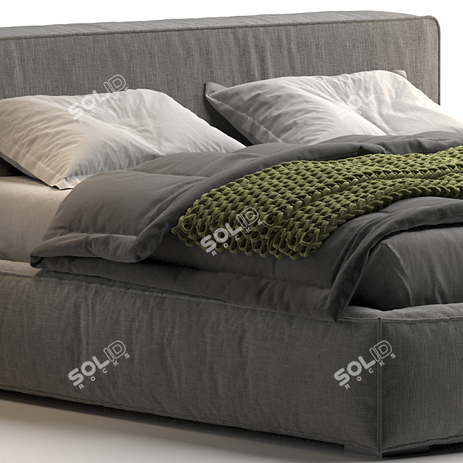 Italian Comfort: Mark Jesse Bed 3D model image 6