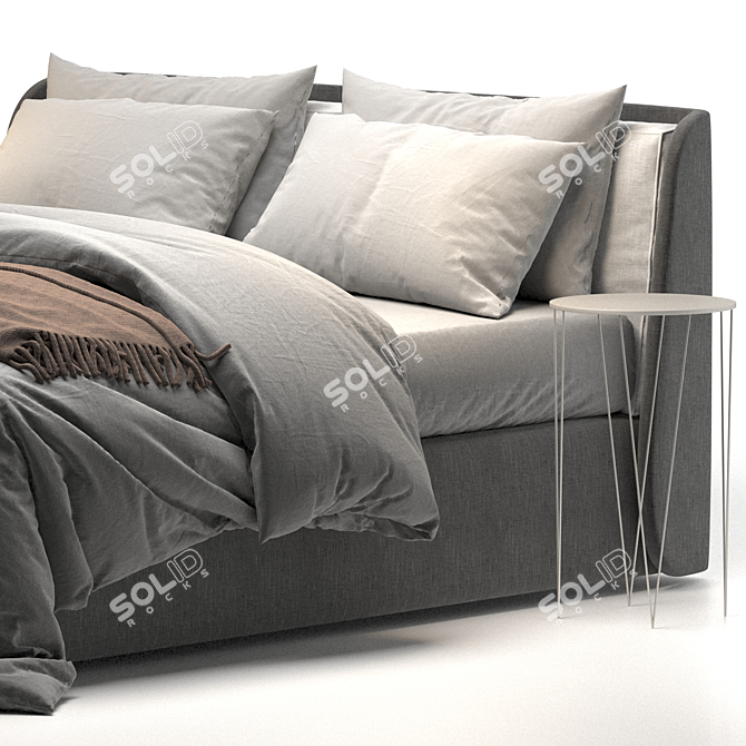 Contemporary Kevin Felis Bed 3D model image 3