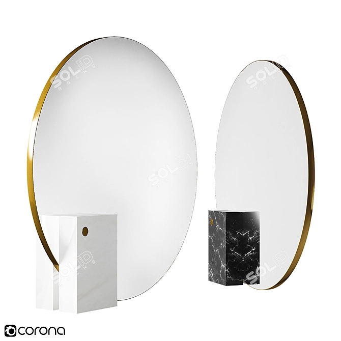 Elegant Reflection: Mirror Kika 3D model image 1