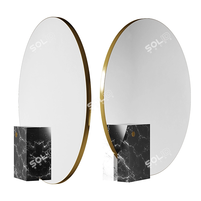 Elegant Reflection: Mirror Kika 3D model image 2