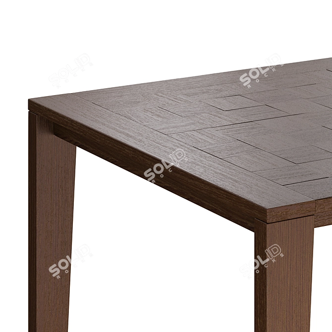 Anoka Dining Table: Stylish and Elegant Oak Design 3D model image 2