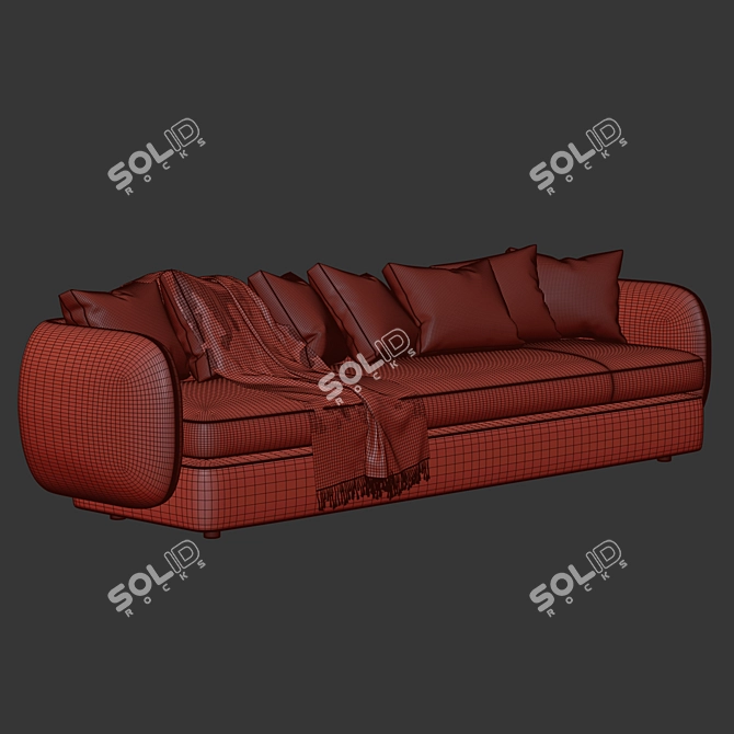 Render-Ready 3D Sofa 03 3D model image 3