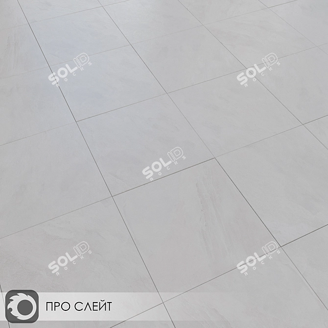 Pro Slate Grey Ceramic Tiles 3D model image 3