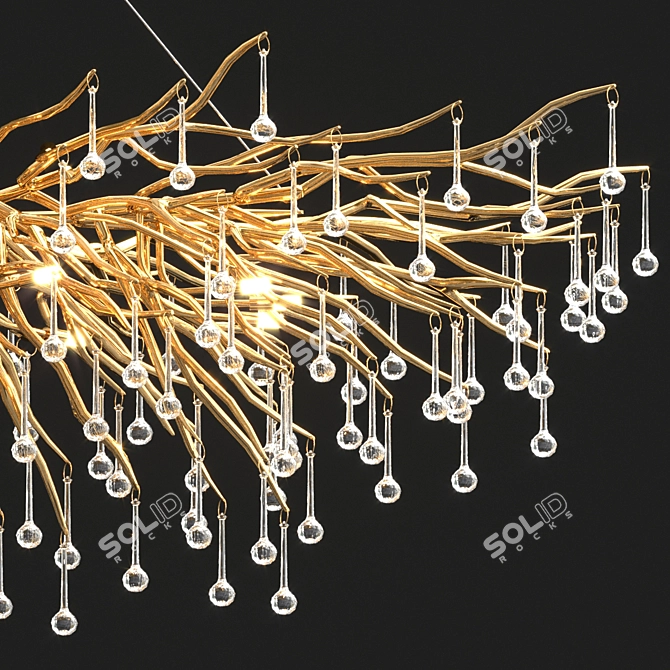 Elegant Marian Chandelier - 150cm 3D model image 3