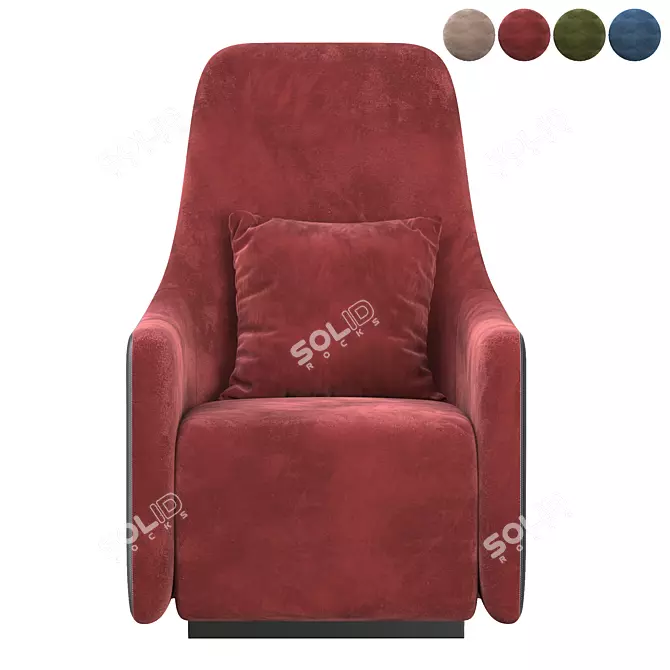 Modern Foster Armchair: Stylish and Comfortable 3D model image 4