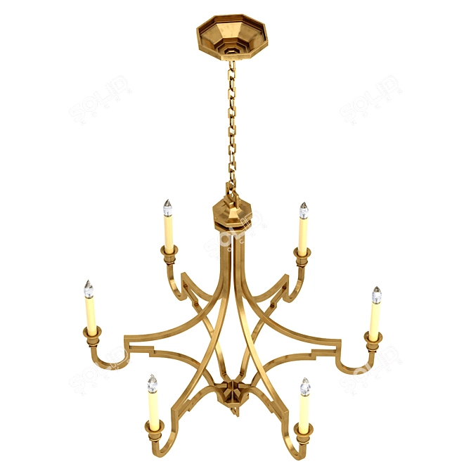 Elegant Mykonos Small Chandelier 3D model image 6