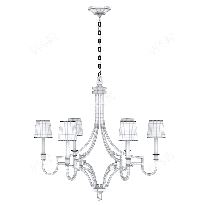 Elegant Mykonos Small Chandelier 3D model image 7