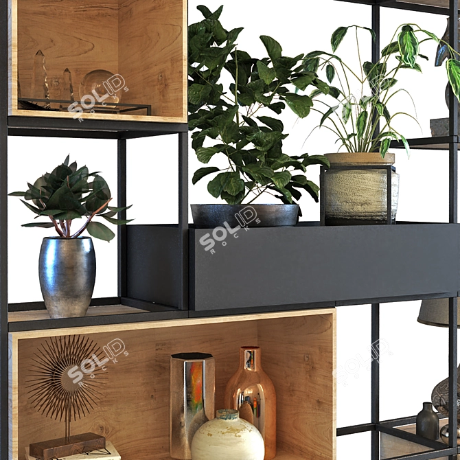 SpaceMax Shelf Furniture Set 3D model image 9