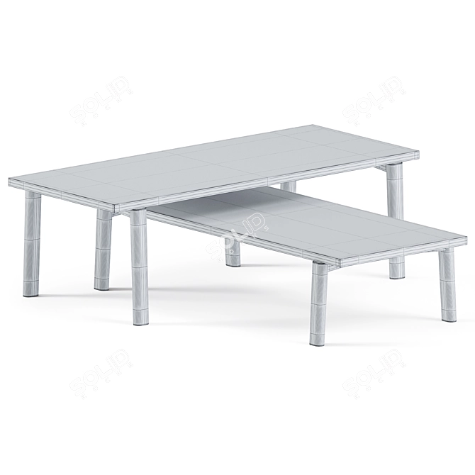 Stylish and Functional Fly-R Coffee Tables 3D model image 2