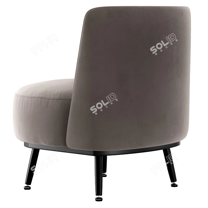 Turbosmooth Armchair: Designer Furniture for Corona Render 3D model image 3