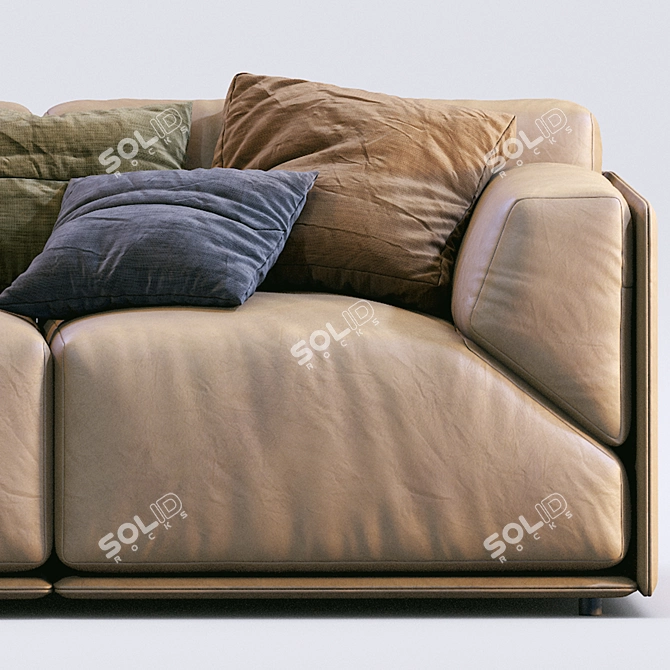 Meridiani Bacon Sofa: Stylish and Versatile Furniture 3D model image 2