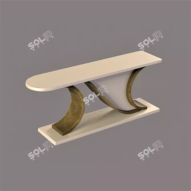 Serenity Console: Luxury and Durability 3D model image 1