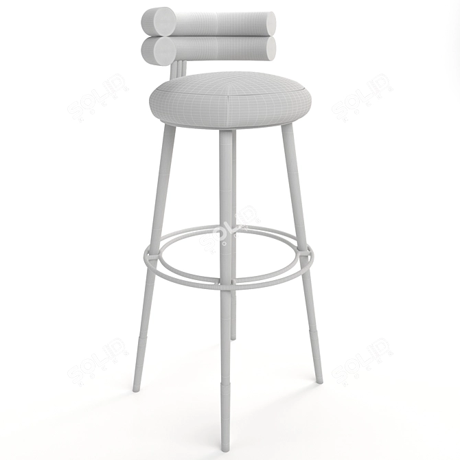 Elegant Vray Barchair 3D model image 3