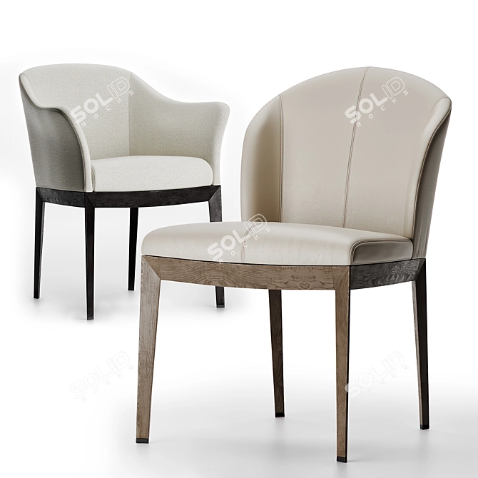 Giorgetti Normal Chair: Timeless Elegance. 3D model image 1