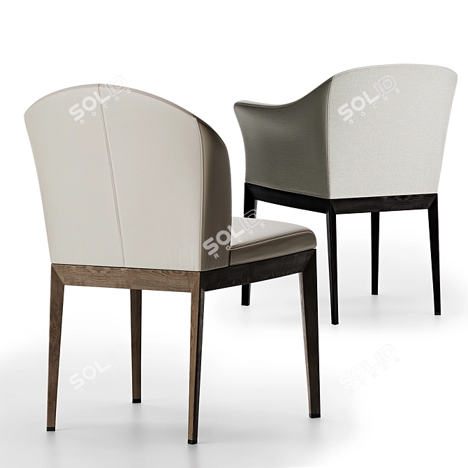 Giorgetti Normal Chair: Timeless Elegance. 3D model image 2