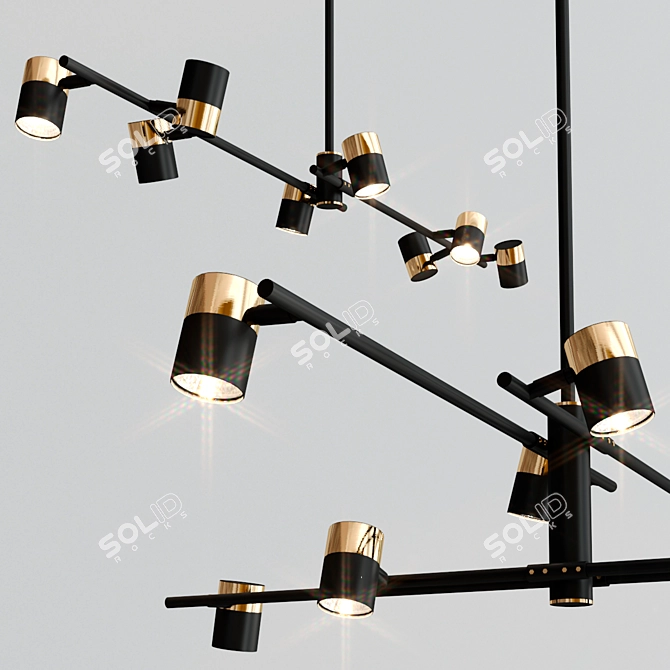 CASA Pendant Light Collection: Modern and Versatile 3D model image 1