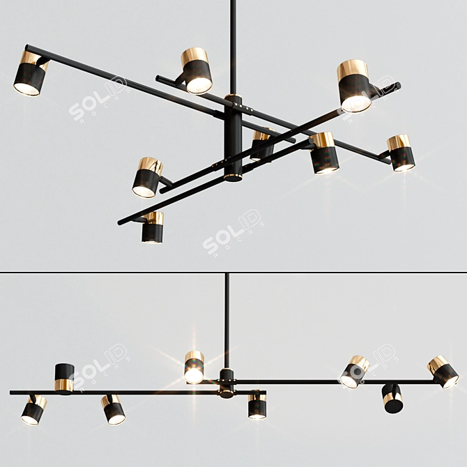 CASA Pendant Light Collection: Modern and Versatile 3D model image 3