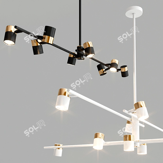 CASA Pendant Light Collection: Modern and Versatile 3D model image 4