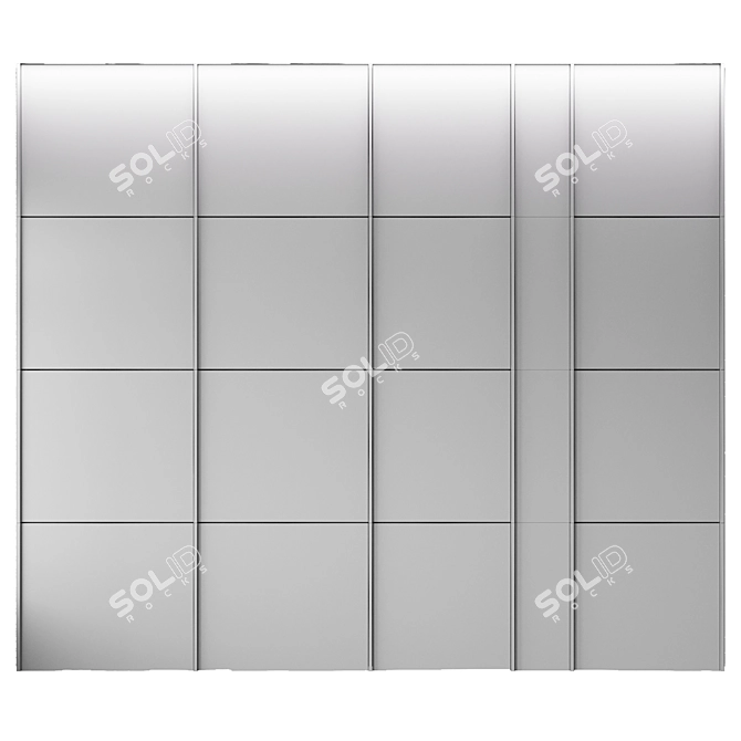 Rock Panel Wall Décor 3D model image 5