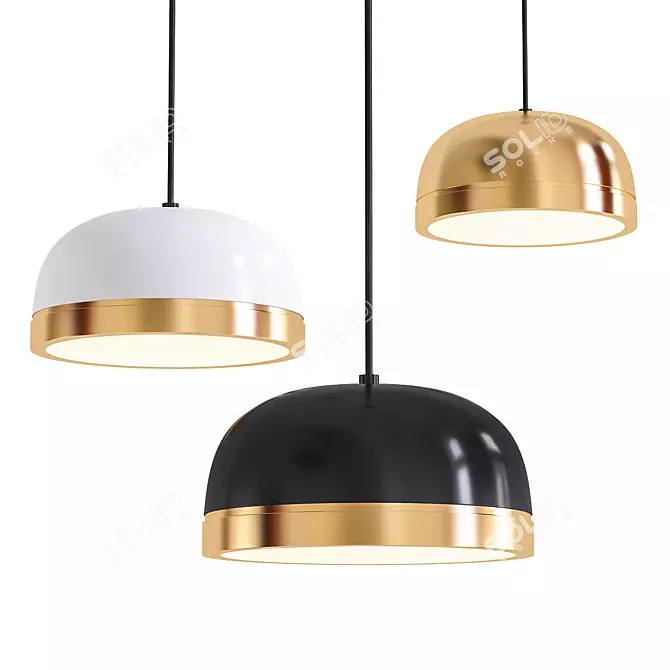 Ragi Round Pendant Light 3D model image 1